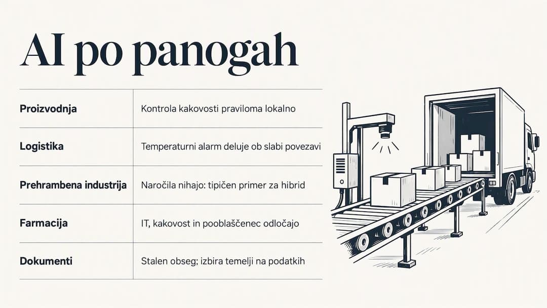 Kako to izgleda v slovenskih panogah — overview diagram